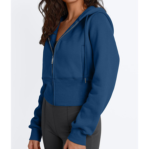 Sudadera Corta de Punto para Mujer, Estilo Casual Urbano, Hombros Caídos, Transpirable, Ecológica, de Material Premium - Product Image 3