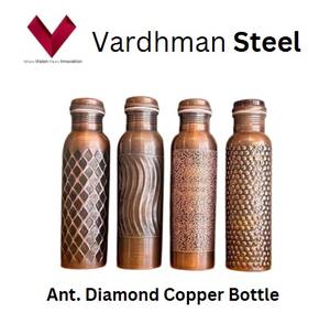 2025ขายดีภาชนะใส่เครื่องดื่มพลาสติก1L 330 GM ANT ขวดทองแดงเพชรที่สง่างามตรงกับความชุ่มชื้นในรูปแบบการกลั่น - Product Image 5