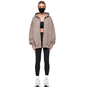 Fabricants de vêtements de haute qualité Logo personnalisé Sweats à capuche unisexes pour femmes Sweat à capuche d'hiver en molleton surdimensionné et confortable pour femmes - Product Image 5