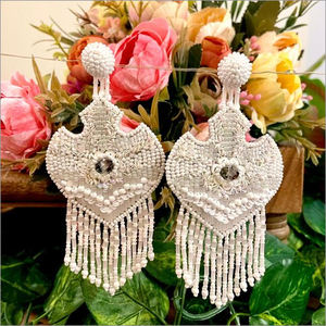 Pendientes de cristal bordados a mano, pendientes personalizados con múltiples cuentas, joyería festiva para mujer al mejor precio, pendientes con cuentas. - Product Image 6