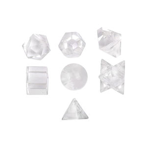 Ensemble de géométrie en quartz clair en vrac ensembles de géométrie sacrée en cristal naturel pour la méditation de guérison et les fournitures en gros métaphysiques - Product Image 1