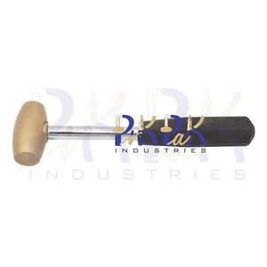 Brass <b>Mallet</b> <b>Hammer</b> 1LB Head Size 2-1/2in x 1in dia. 64x25mm Size 9-3/4 hammering ferrous or non-ferrous <b>metals</b> jewellery <b>Hammer</b> - Product Image 4