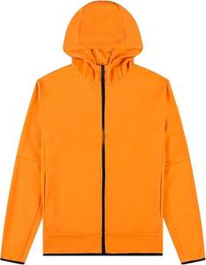 Survêtement à capuche 100% coton personnalisable pour hommes, couleur unie, vêtements décontractés d'hiver de haute qualité, imprimé lourd - Product Image 6