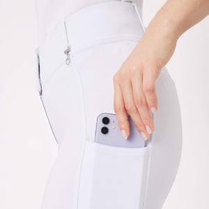 Venta al por mayor pantalones ecuestres de ajuste cómodo con agarre de silicona pantalones de montar a caballo de cintura alta con bolsillos espaciosos - Product Image 1