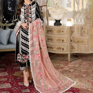 Nueva colección de gasa de la mejor calidad OEM al por mayor Trajes de 3 piezas Vestido de fiesta más vendido - Product Image 4