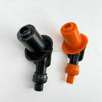 Capuchon de bougie d'allumage pour moto WANOU GY6, en silicone et plastique, avec lumière LED, résistance, capuchon de bougie d'allumage pour moto