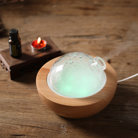Haut-parleur Bluetooth en bois, musique, verre, bois véritable, parfum, aromathérapie, arôme, Air frais, diffuseur d'huile essentielle, humidificateur