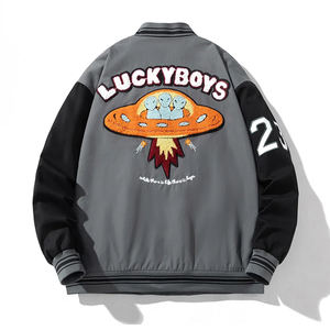 OEM compra a granel personalizada de la escuela secundaria jóvenes Letterman chaquetas al por mayor personalizado bordado equipo universitario chaqueta de béisbol para los hombres - Product Image 6