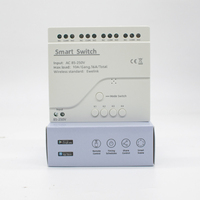 Interrupteur relais intelligent EWeLink 4 canaux 85-250V - 10A/Max 16A, télécommande WiFi pour domotique sans RF