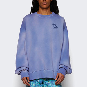 Sweat-shirt tendance pour homme en tissu délavé à l'acide, avec un tissu doux et un ajustement confortable pour un usage quotidien, sweat-shirt décontracté pour homme en tissu délavé à l'acide - Product Image 3