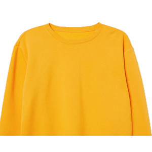 Men's Premium 100% Cotton Knitted Fleece Solid O-<b>Neck</b> Pullover Sweatshirt Eco-Friendly Breathable Embossed Printed Design Front - Product Image 4