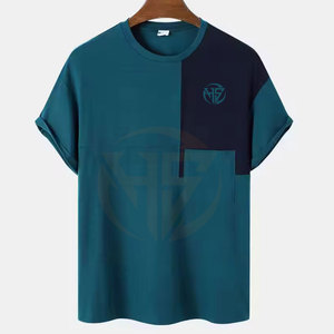 Camiseta de Hombre de Color Personalizado de Última Moda, Camiseta de Hombre con Logotipo Personalizado al por Mayor, Camiseta de Hombre de Alta Calidad 100% Algodón - Product Image 1