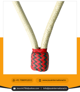 Boal-trenzada con cuero crudo, piel en rojo y negro, diseño Streps BOD189 - Product Image 4