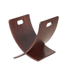 Revistero de madera Vintage de la mejor llegada con marco de metal soporte de periódico Retro para sala de estar - Product Image 2