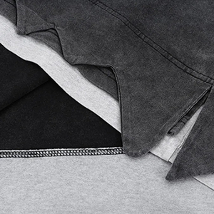 T-shirt vierge surdimensionné 100% coton délavé à l'acide vintage Streetwear style court Boxy lourd pour hommes vente en gros - Product Image 3