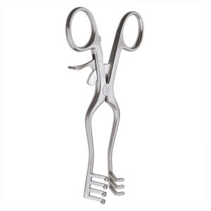 Retractor Weitlaner de alto grado 3x4 puntas con trinquete instrumentos veterinarios quirúrgicos retractores Adson - Product Image 5