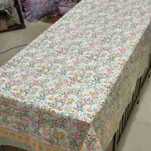 Sanvi K Handicrafts - Nappe de table en coton 100% imprimée à la main avec un motif floral Amer floral séduisant, personnalisable - Product Image 4