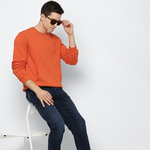 OEM ODM Pull d'hiver personnalisé de haute qualité pour hommes, motif solide, col gaufré, pull en tricot anti-rétrécissement, sweat-shirt en tricot - Product Image 5