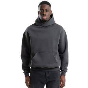 Vente chaude Oversize Hoodies De Base Coton Mélangé Personnalisé Respirant Bonne Qualité Hommes Oversize Hoodies - Product Image 1