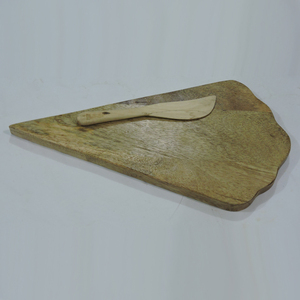 Tabla de queso de madera ecológica y borde de corteza con herramienta de corte accesorios de cocina tabla de cortar de forma redonda personalizada - Product Image 3