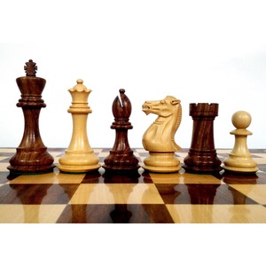 Luxury Hand-Carved Staunton Chess Pieces <b>Set</b> Premium Dark/Light Wood <b>Weighted</b> Chessmen Tournament Collector Prisma Designs PCP - Product Image 3