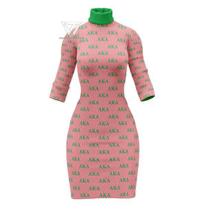 Custom <b>Women's</b> Knitwear Alpha | Kapa | Alpha Sorority Clothing 100% Acrylic Turtle Neck Long <b>Sweater</b> <b>Dress</b> Greek Paraphernalia - Product Image 1