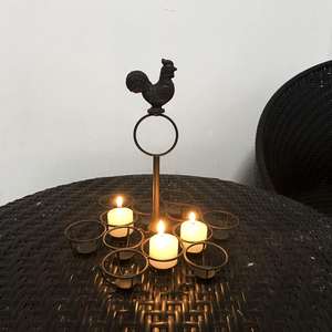 Home Kitchen Counter Top Refrigerator <b>Egg</b> Holder for Storing and Displaying Chicken <b>Eggs</b> Made of <b>Ceramic</b> Metal and Wood - Product Image 5