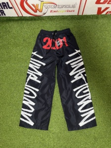 Pantalon de survêtement unisexe écologique en polyester/coton respirant à séchage rapide, léger, coupe régulière, boutons latéraux en cire, jogging d'hiver - Product Image 5