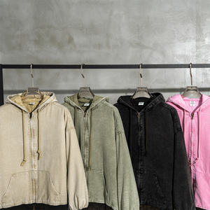 ชุดกางเกงวอร์มและเสื้อสเวตเตอร์เฮฟวี่เวทพร้อมโลโก้3D ตามสั่งผ้าฟลีซขัดซิลค์พิมพ์ลายพัฟสำหรับฤดูหนาว - Product Image 2