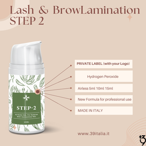 Paso 1 permanente, paso 2, cisteamina, cejas, laminación, elevador de pestañas, orgánica, vegana, uso doméstico profesional, buen olor - Product Image 3