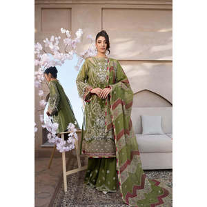 Ensemble de costume formel de luxe pour femmes Elaf, fait main, EFH-08 PARWAANA TC-1383 - Product Image 1