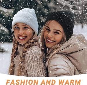 หมวกบีนนี่ถักนิตติ้งสำหรับฤดูหนาวใส่ได้ทั้งชายและหญิงทำจากยางยกสูงพิมพ์ลายการ์ตูนอะคริลิค100% สำหรับผู้ชายและผู้หญิง - Product Image 6