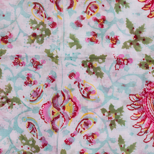 Marca de lujo Sanganeri bloque impreso algodón playa cubierta Pareo Sarong indio hecho a mano multicolor largo bufanda lisa - Product Image 2