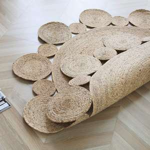 Hot New Design Water Hyacinth Jute House Door <b>Mats</b> Home Floor Rugs Natural Safe Wicker Bedroom Hall Decor - Product Image 4