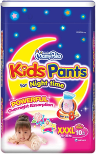 Couches jetables pour bébé à usage nocturne, douces, respirantes, meilleure absorption, couches pour bébés, pantalons pour enfants Mamypoko - Product Image 5