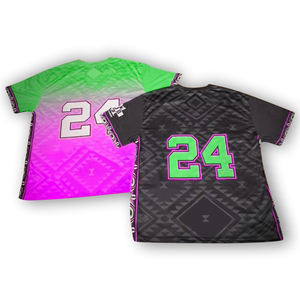 เสื้อซอฟต์บอลสำหรับผู้ชายสไตล์วินเทจผ้าถักตาข่ายระบายอากาศได้ดีปักลายไซส์ใหญ่พิเศษ - Product Image 6