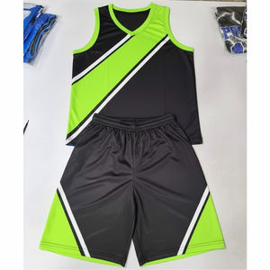 Uniforme de basket-ball personnalisé d'été, grande taille, séchage rapide, respirant, 100% polyester, sans manches, réversible, maille, imprimé par transfert thermique - Product Image 1