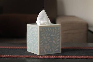 Offre Spéciale boîte à mouchoirs personnalisable en incrustation d'os de luxe stockage de papier de serviette élégante pour la maison hôtels commerciaux restaurants présents - Product Image 2