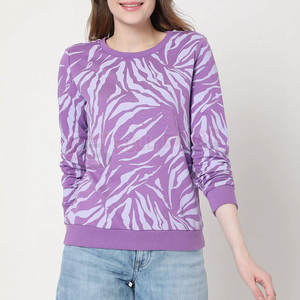 Sweat-shirt léger pour femmes avec doublure et ourlet Sweat-shirt respirant à épaules tombantes pour femmes - Product Image 1