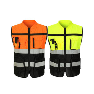 Gilet de sécurité de travail de Protection de vitesse de visibilité de qualité professionnelle ajustement sécurisé vêtements réfléchissants réglables gilet de sécurité de travail - Product Image 5