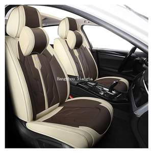 Funda de Asiento de Coche Universal de Cuero Sintético Xiangta 5D, Accesorios Interiores para Coche, Impermeable, Juego Completo de Fundas para Cinco Asientos - Product Image 1