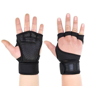 Men's <b>Half</b>-Finger Breathable Lightweight Non-<b>Slip</b> Leather Gloves for Fitness Workout Bicycle Sports Weight Gloves - Product Image 1