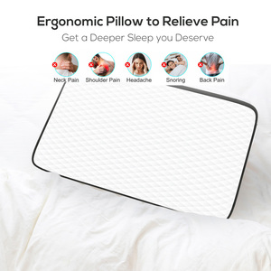 Almohada ortopédica para dormir de lado de fábrica, almohada para dormir de espuma viscoelástica, contorno Cervical para cuello sólido - Product Image 4