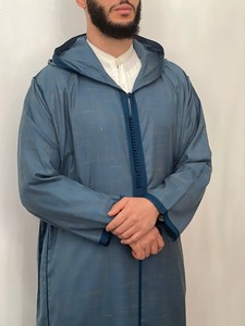 Thobe marocain pour hommes, qualité supérieure, imprimé numérique, coupe ample, polyester, anti-froissement, abaya taille XXL, vêtements faits à la main pour adultes - Product Image 2