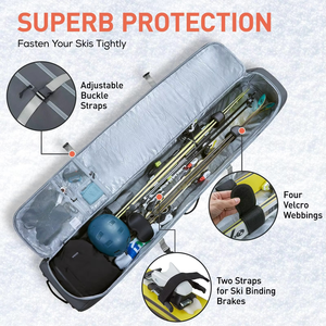 Bolsa de Almacenamiento para Esquís y Tabla de Snowboard, Ligera, Resistente, con Acolchado Duradero, Impermeable, Especial para Tabla de Snowboard - Product Image 3