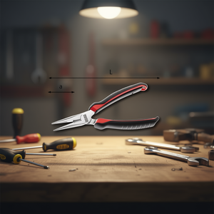 Pince à bec extra long demi-ronde à mâchoires droites Produit USAG - Product Image 3