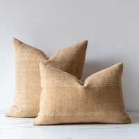 Housse de coussin en laine indienne faite à la main, rayée, géométrique, écologique, tissée, carrée, pour canapé, décoration de la maison, best-seller