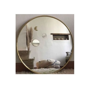 Custom Luxury Modern Wedding Big Irregular Metal Framed Customized Color <b>Bathroom</b> Decor Hanging Wall Mounted Mirror - Product Image 1