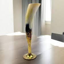 แก้วบัฟฟาโลฮอร์นสำหรับปาร์ตี้สละโสดแก้วช็อตแตรหมุนด้วยมือสำหรับชิมวิสกี้ระดับพรีเมียมสำหรับตกแต่งร้านอาหาร - Product Image 2