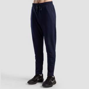 Arctiq <b>Navy</b> <b>Joggers</b> Regular Fit 100% Cotton Baggy Pants with Customizable Logo Side Stripe Size XL Colored Wash Straight Pattern - Product Image 1
